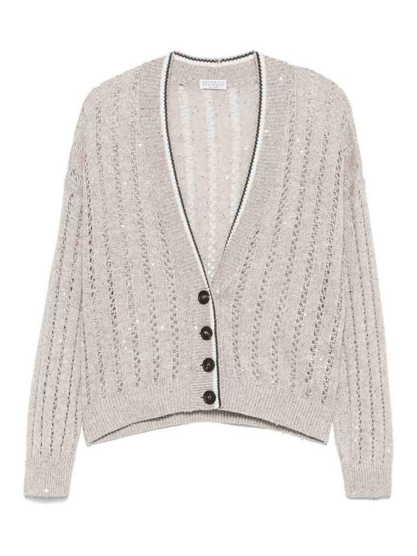 Brunello Cucinelli Pull Col Bateau - Beige