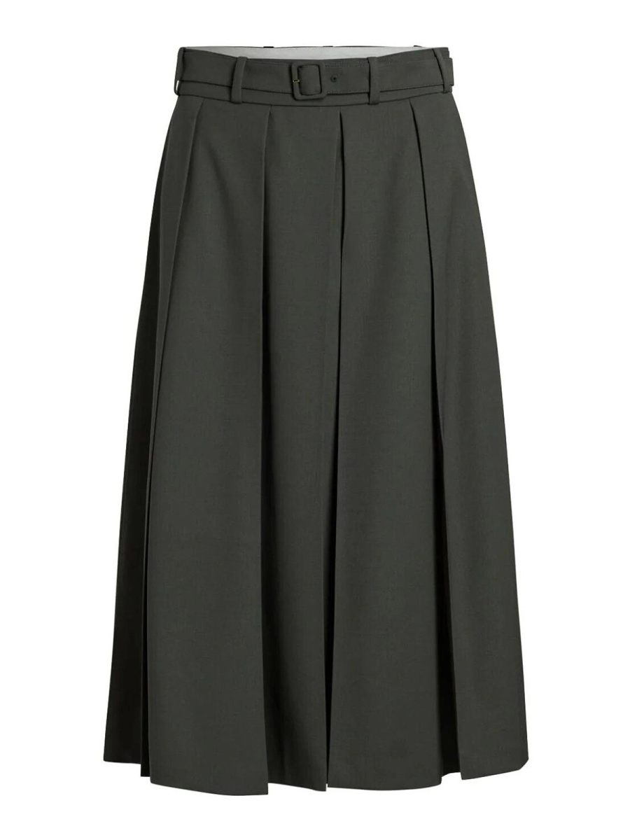 Patou Jupe Midi - Marron Clair