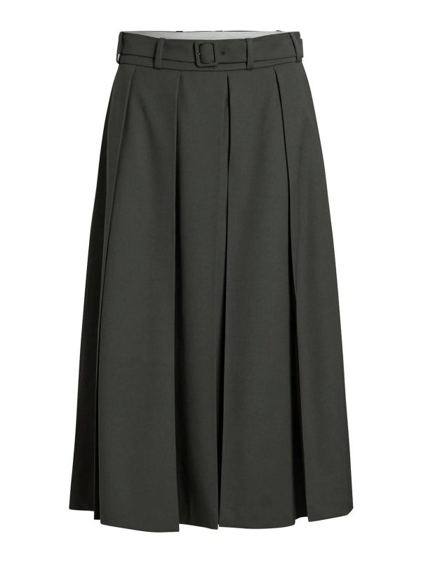 Patou Jupe Midi - Marron Clair
