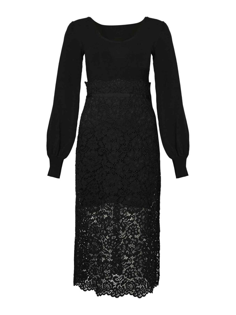 Twinset Robe Au Genou - Noir