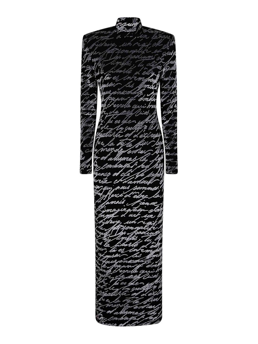 Balmain Maxi Robe - Noir