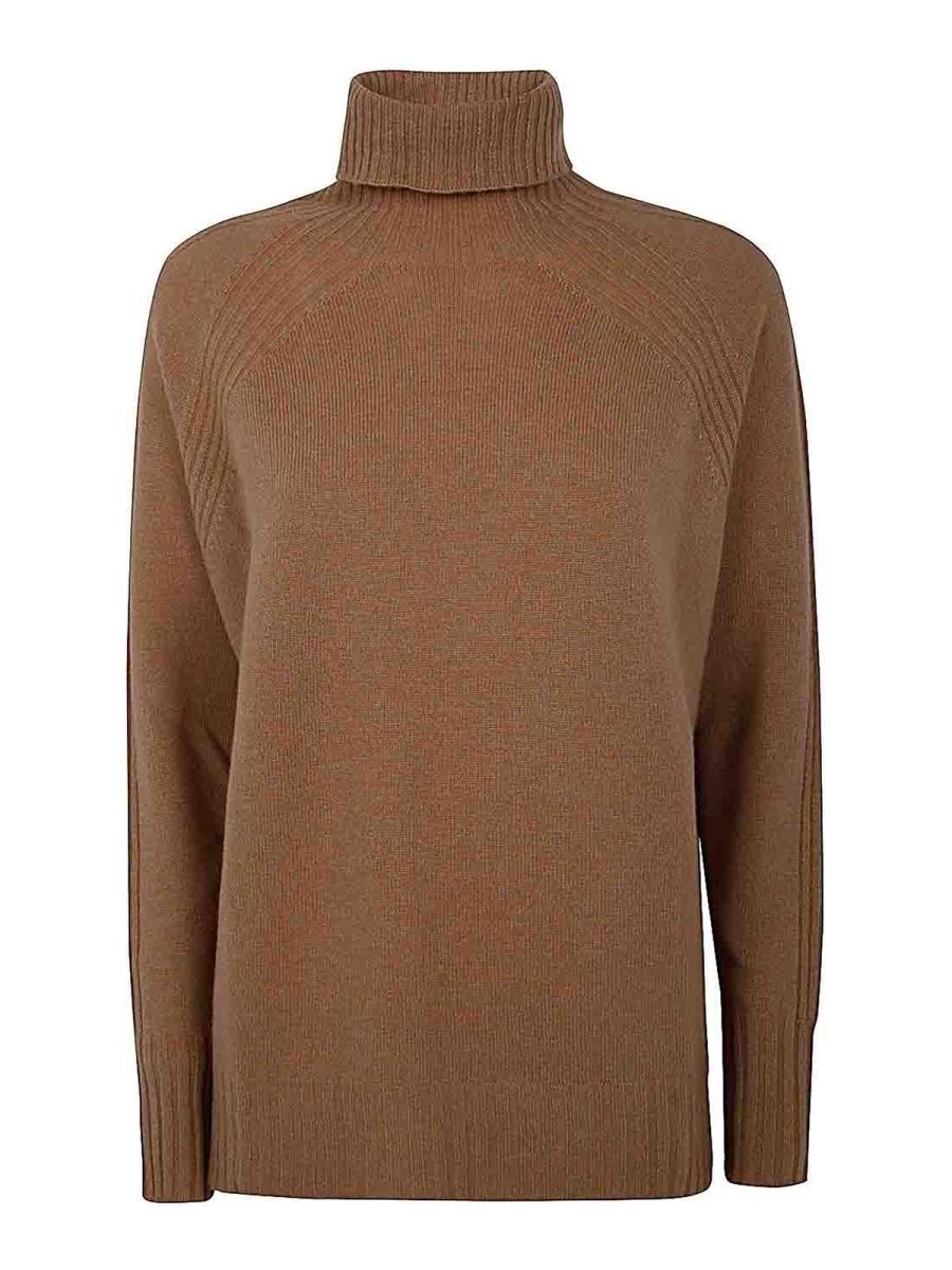 Twinset Pull Col Roulé - Marron
