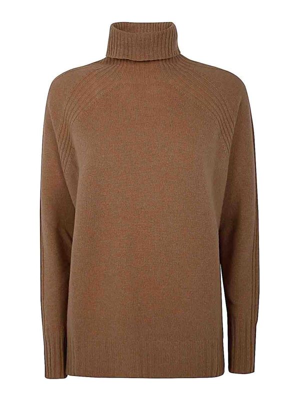 Twinset Pull Col Roulé - Marron