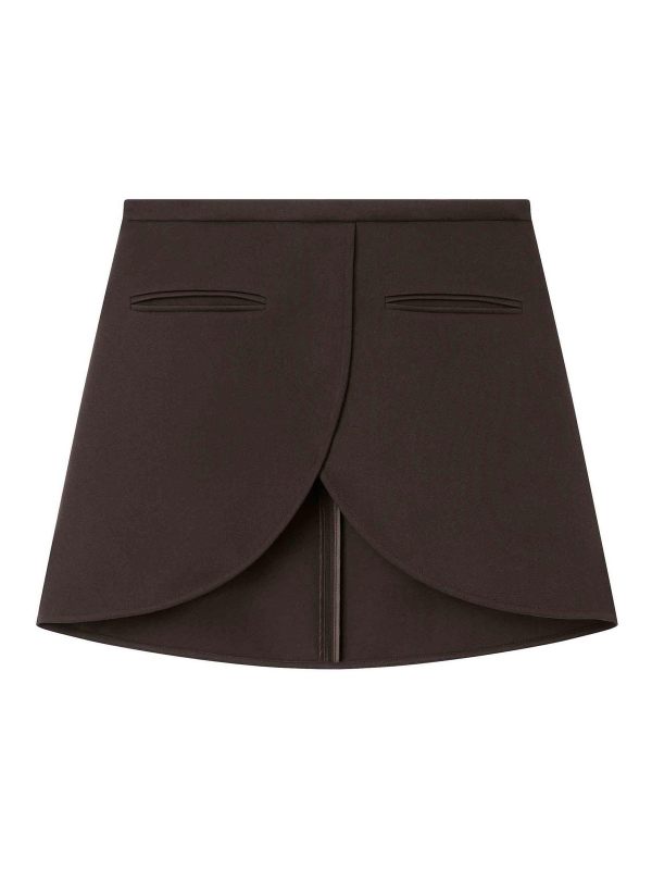 Courreges Jupe Midi - Marron