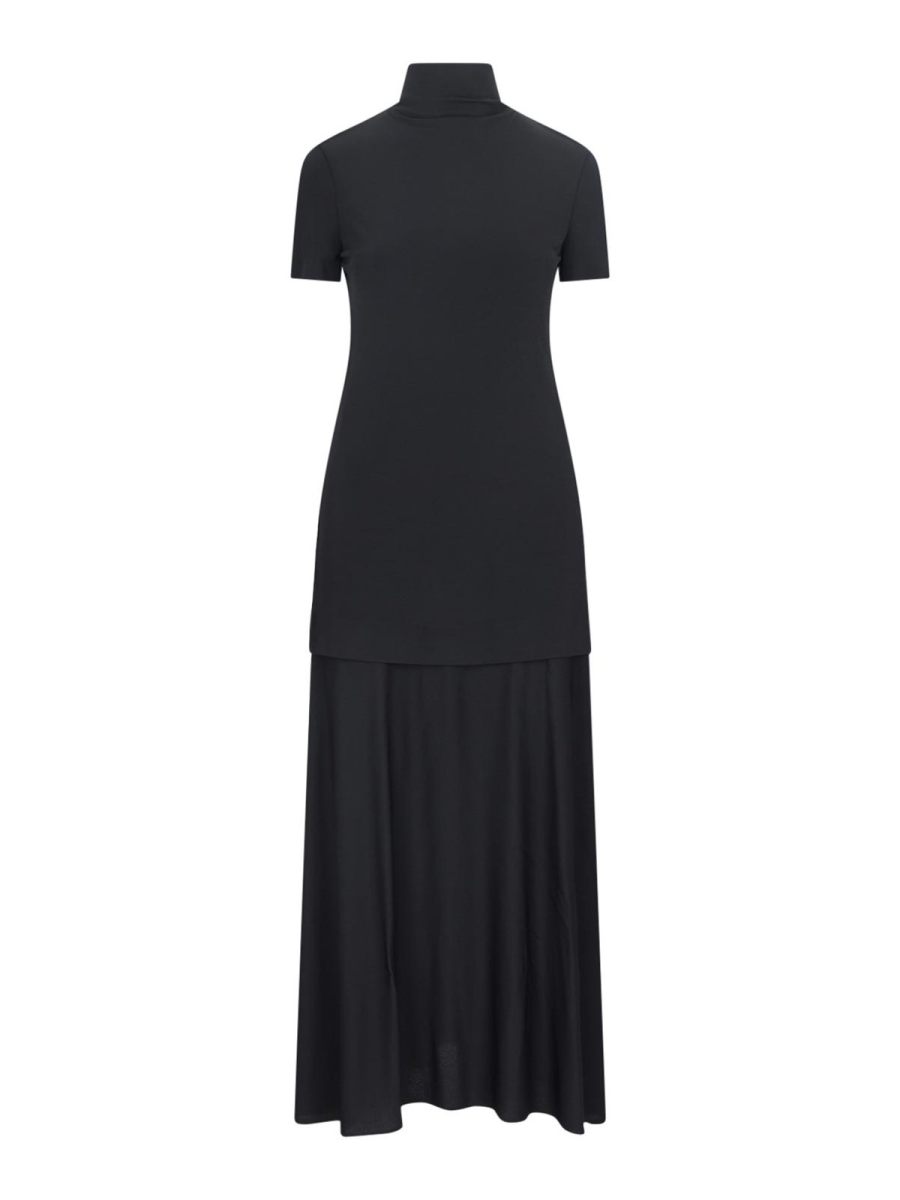 Jil Sander Robe Au Genou - Noir