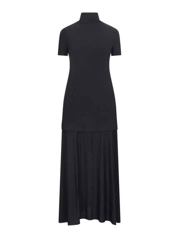 Jil Sander Robe Au Genou - Noir