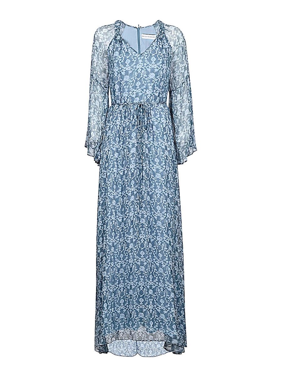 Skill & Genes Maxi Robe - Bleu