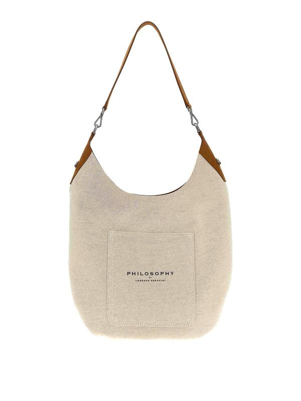 Philosophy di Lorenzo Serafini Sac Bandoulière - Blanc