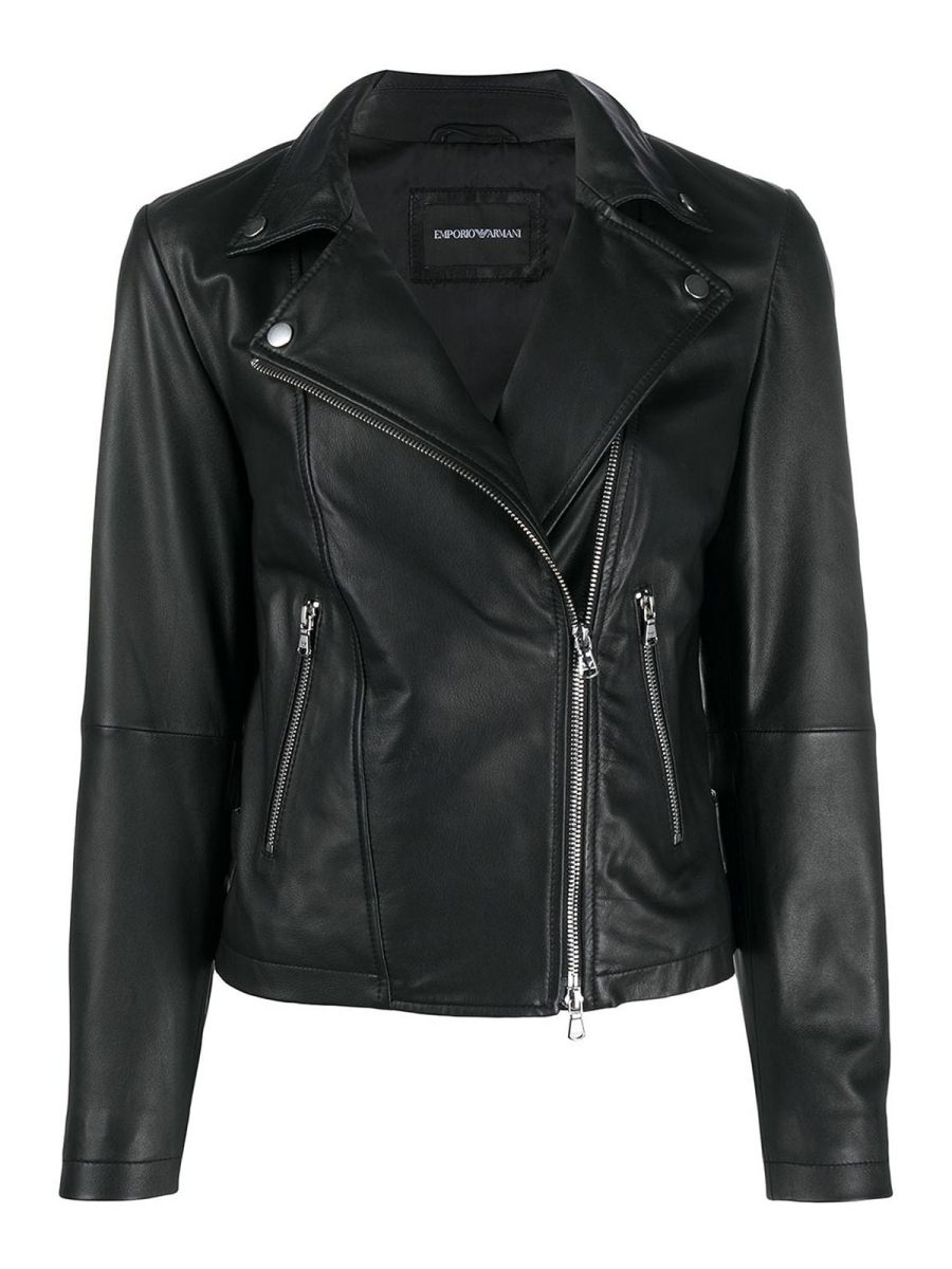 Emporio Armani Blouson En Cuir - Noir
