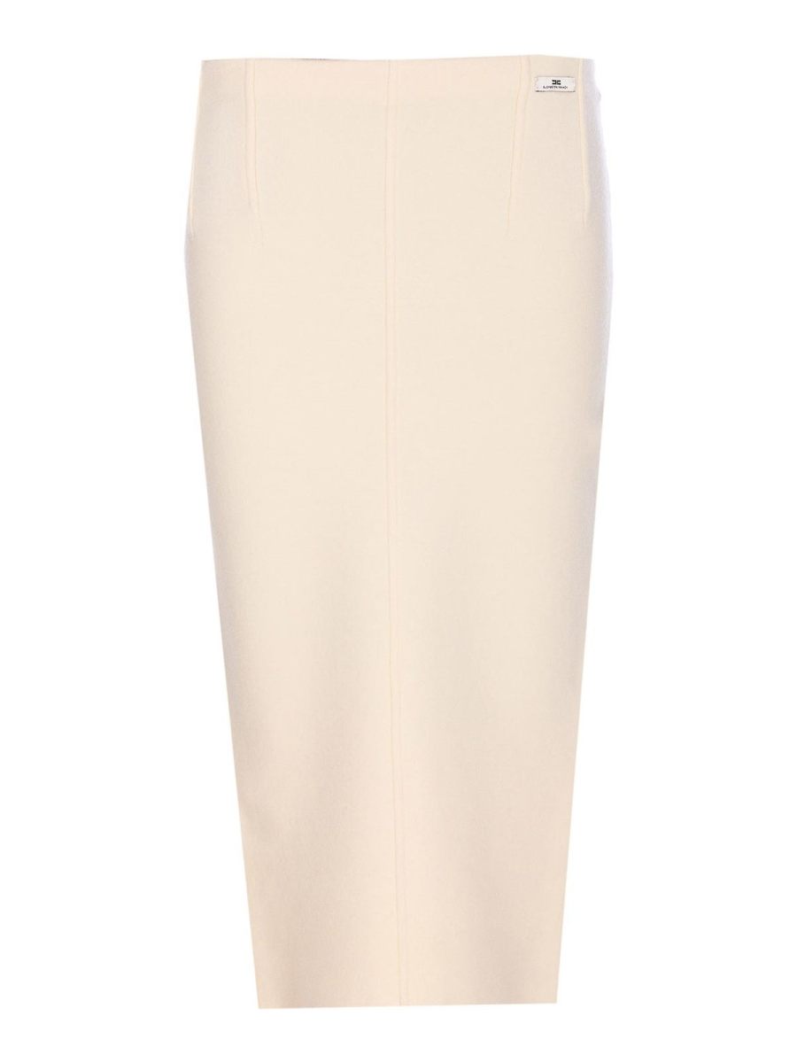 Elisabetta Franchi Jupe Midi - Blanc