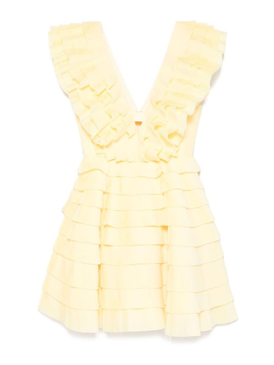 Aje Robe Courte - Jaune