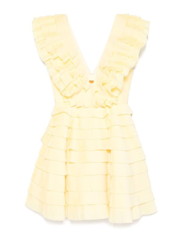Aje Robe Courte - Jaune
