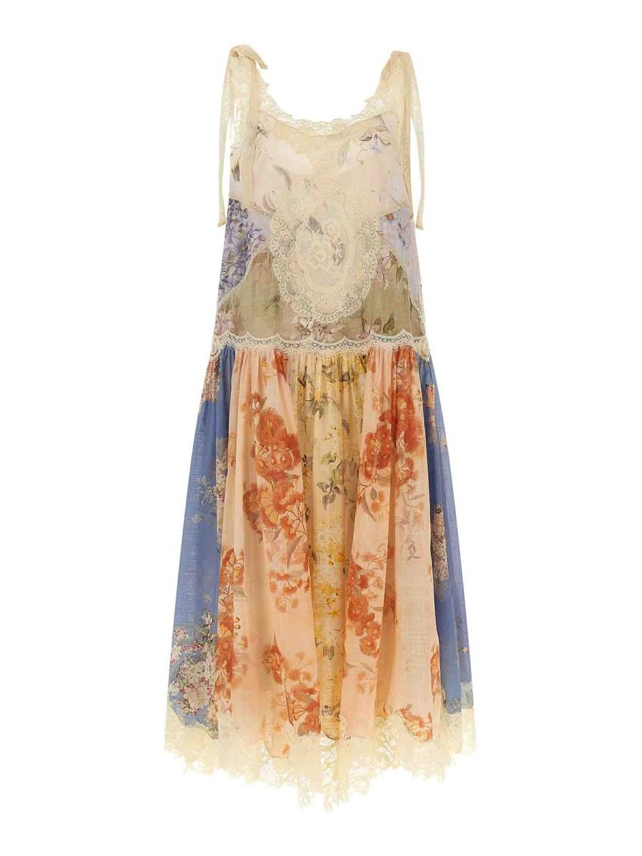 Zimmermann Robe Au Genou - Multicolore