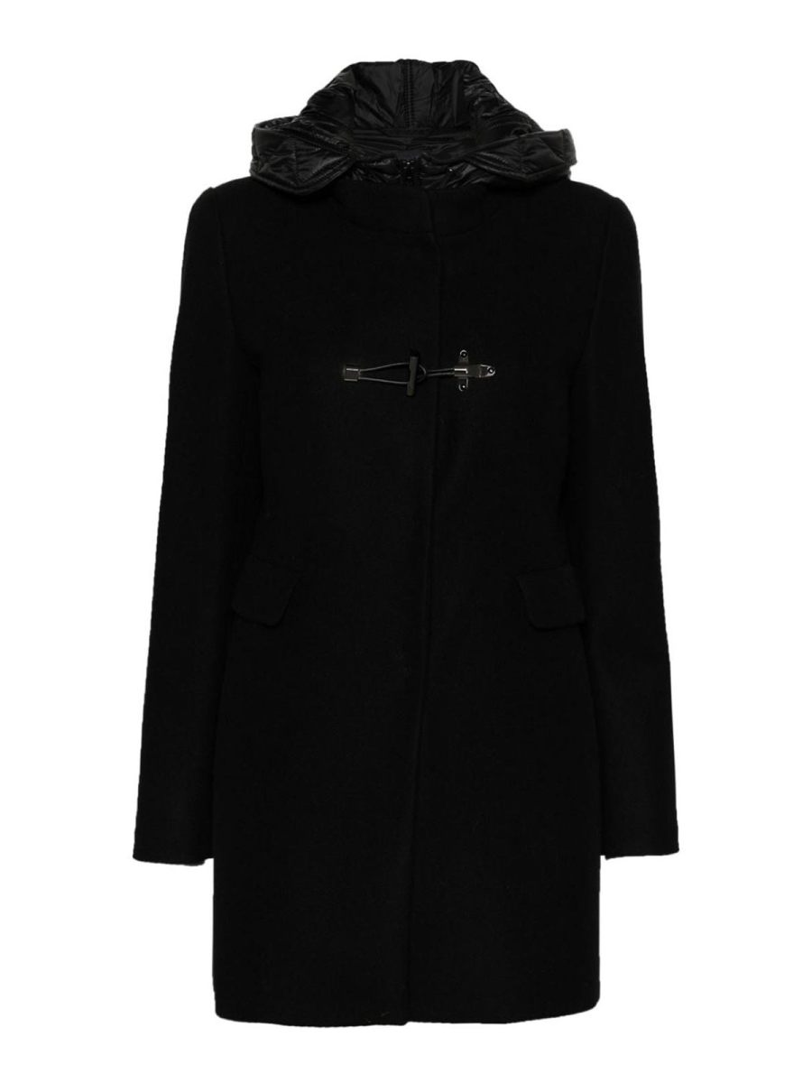 Fay Manteau Au Genou - Noir
