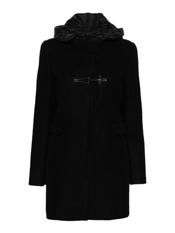 Fay Manteau Au Genou - Noir
