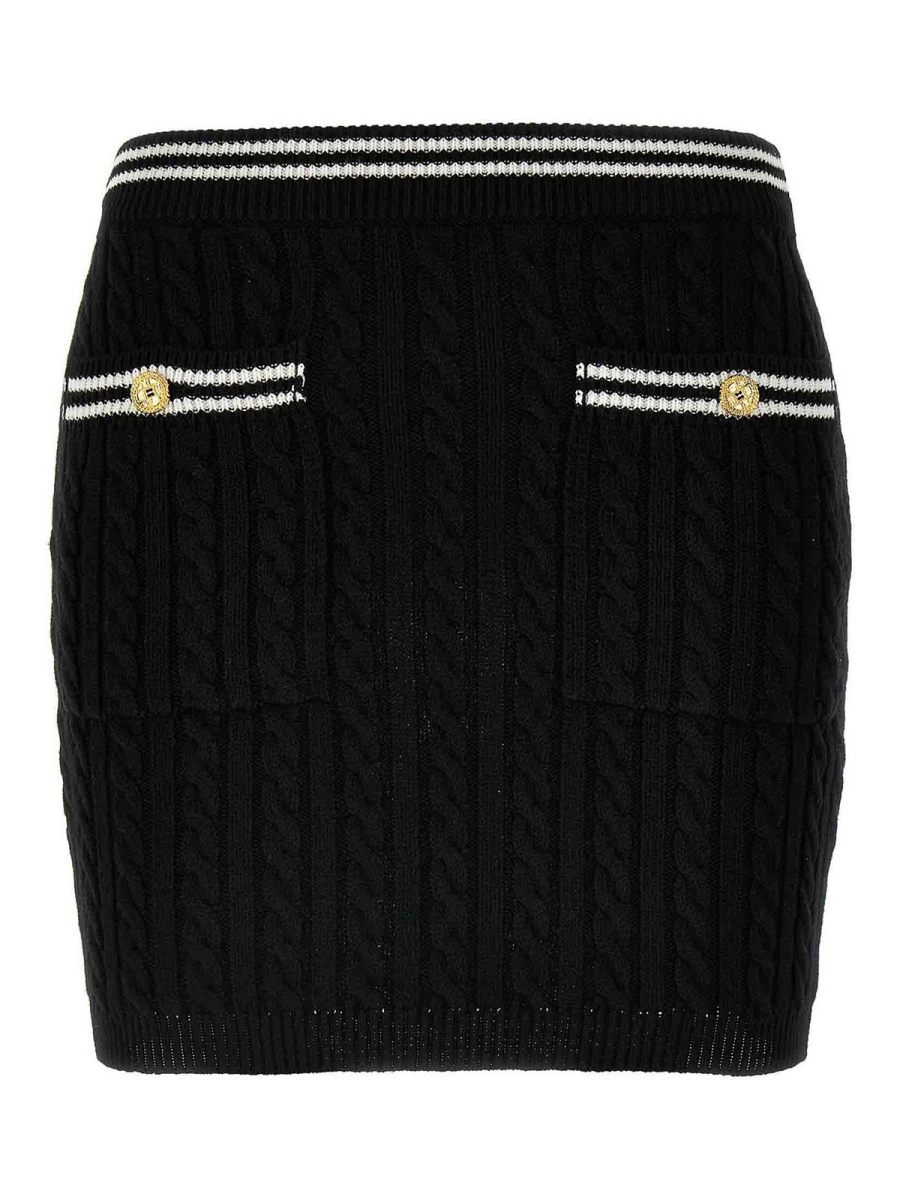Alessandra Rich Jupe Midi - Blanc