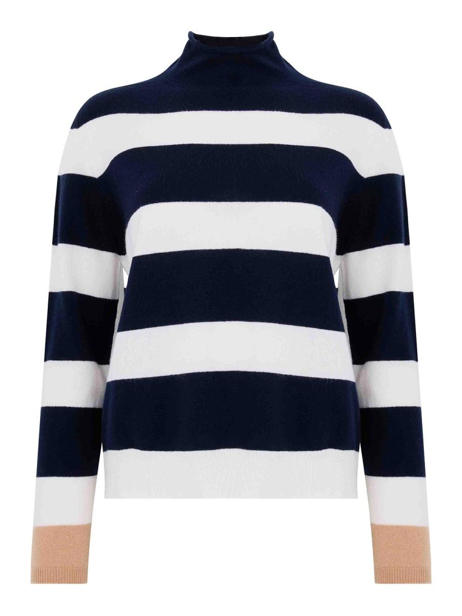 Kangra Cashmere Pull Col Rond - Blanc