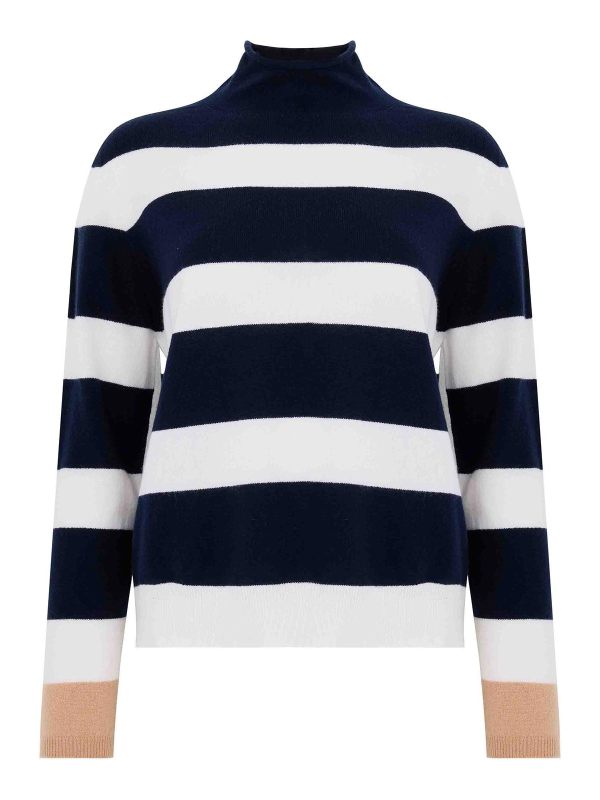 Kangra Cashmere Pull Col Rond - Blanc