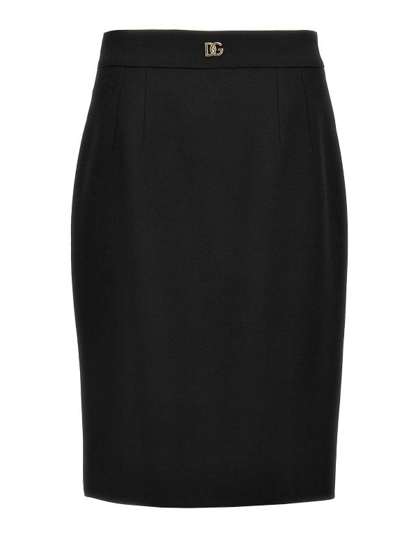 Dolce & Gabbana Jupe Midi - Noir