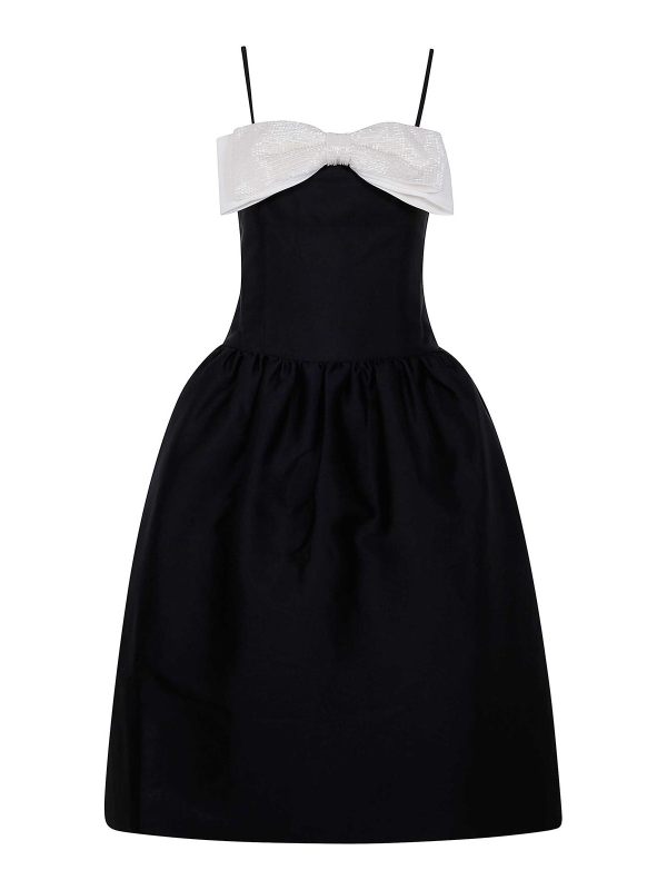 Self Portrait Robe Au Genou - Noir