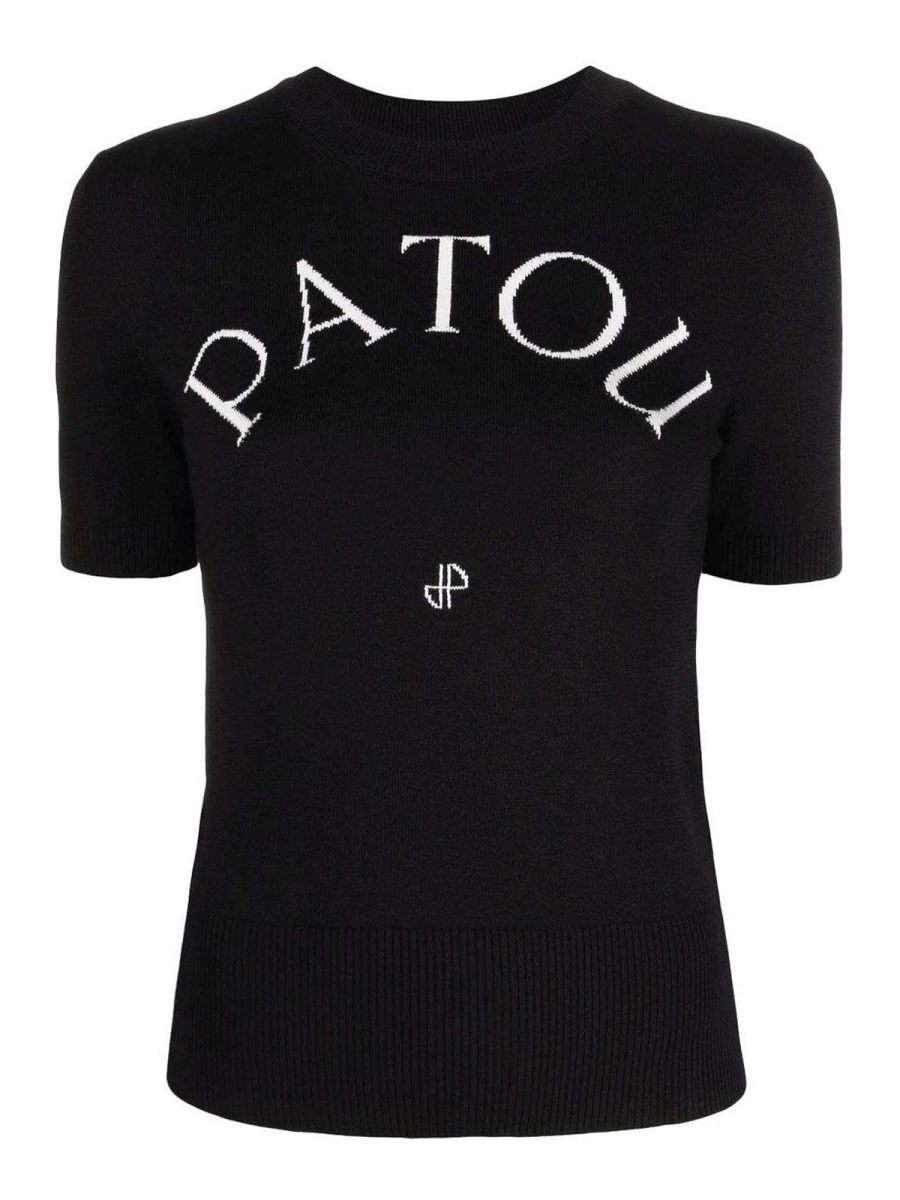 Patou Pull Col Rond - Noir