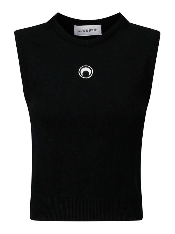 Marine Serre Gilet - Noir
