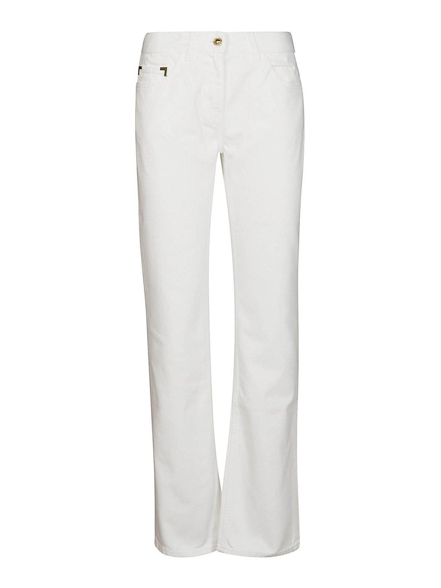 Palm Angels Jean Droit - Blanc