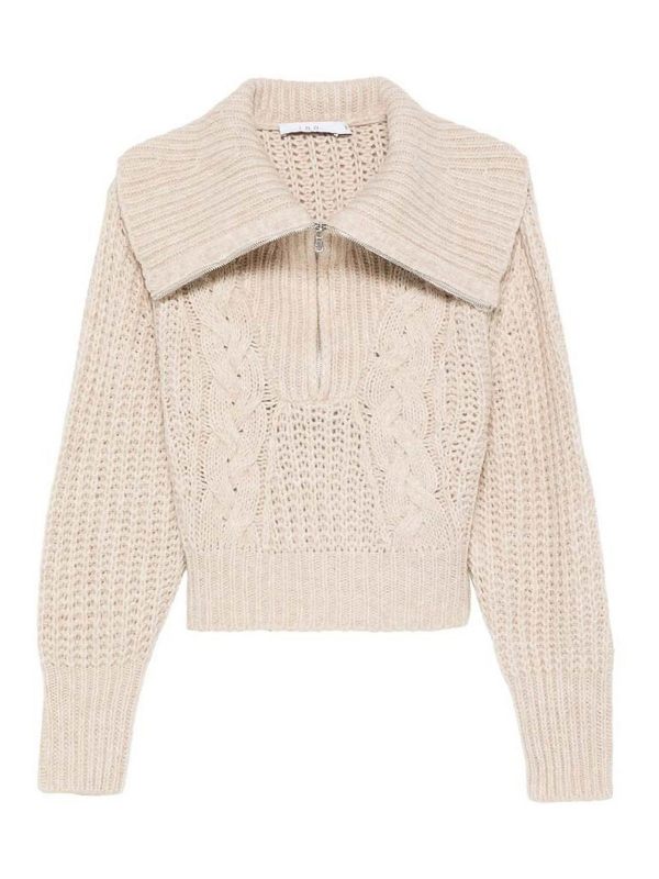Iro Pull Col Rond - Beige