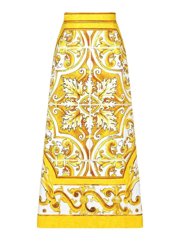 Dolce & Gabbana Jupe Longue - Jaune