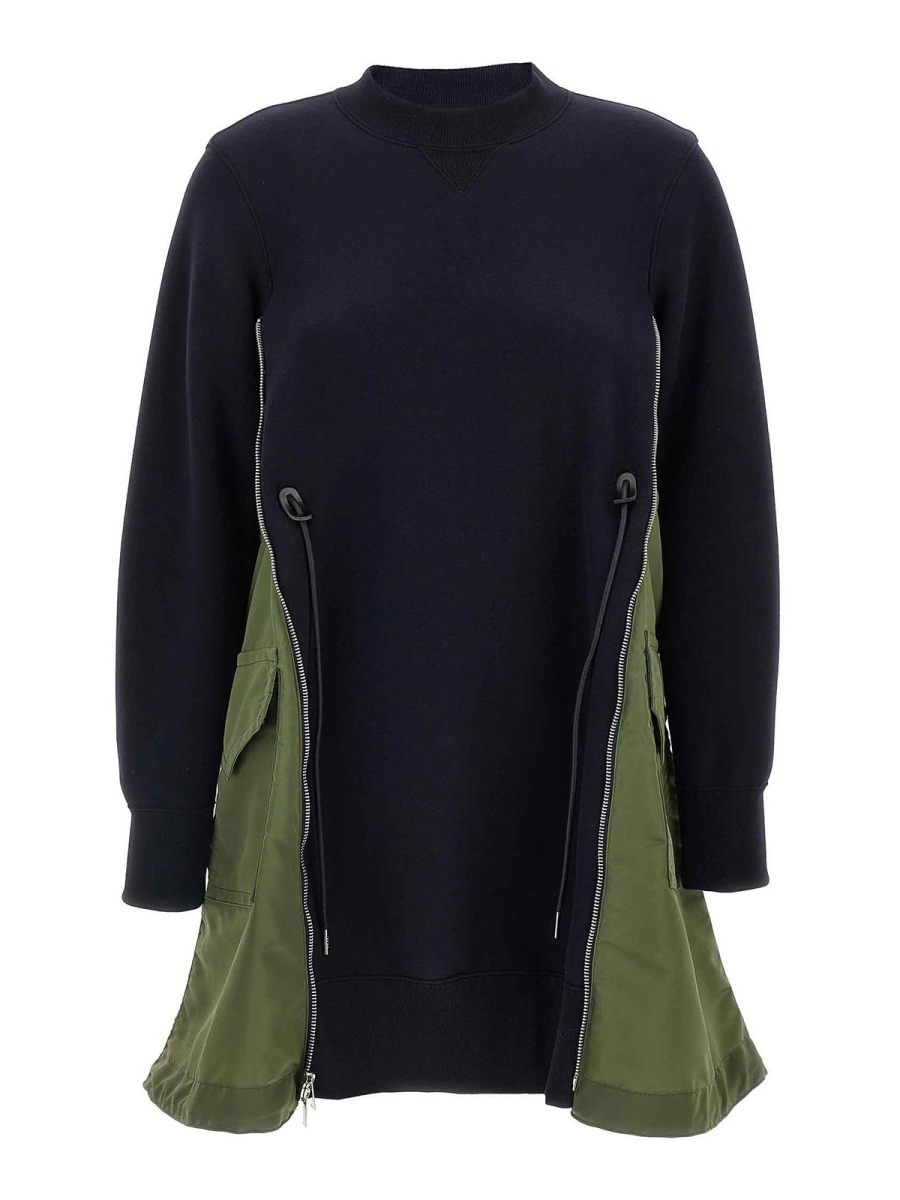 Sacai Robe Au Genou - Multicolore