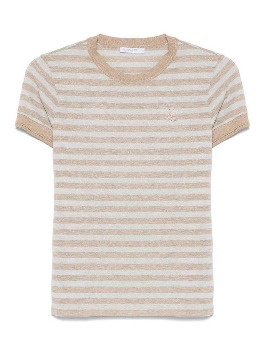 Patrizia Pepe Pull Col Rond - Blanc
