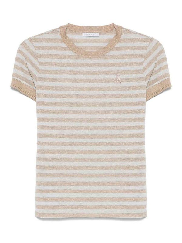 Patrizia Pepe Pull Col Rond - Blanc