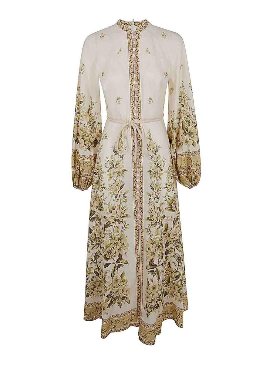 Zimmermann Robe Au Genou - Vert