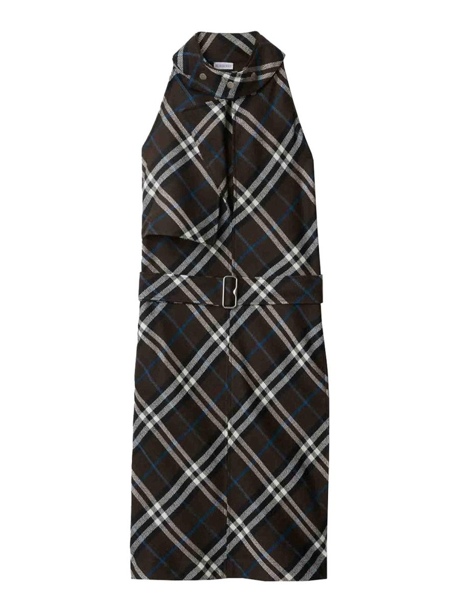 Burberry Robe Au Genou - Noir