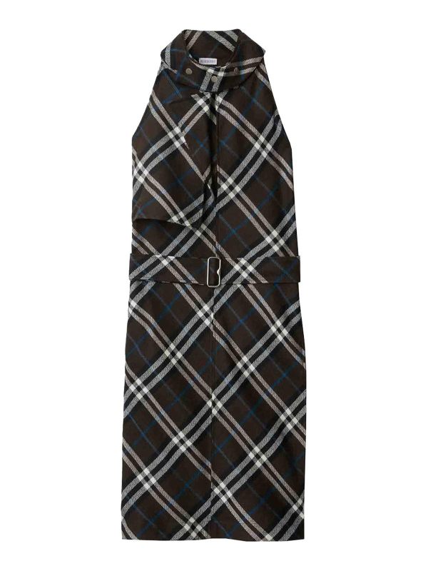Burberry Robe Au Genou - Noir