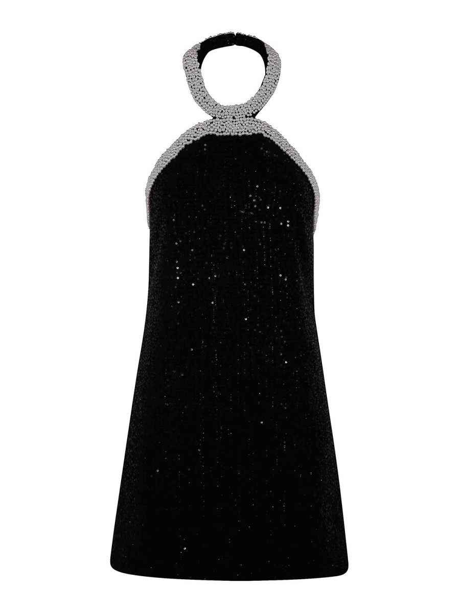 Self Portrait Robe Courte - Noir