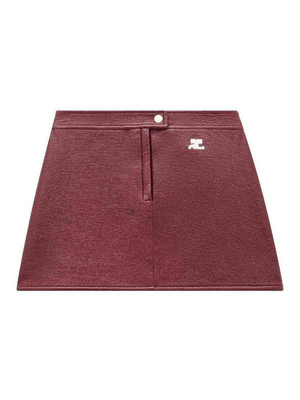 Courreges Mini Jupe - Rouge