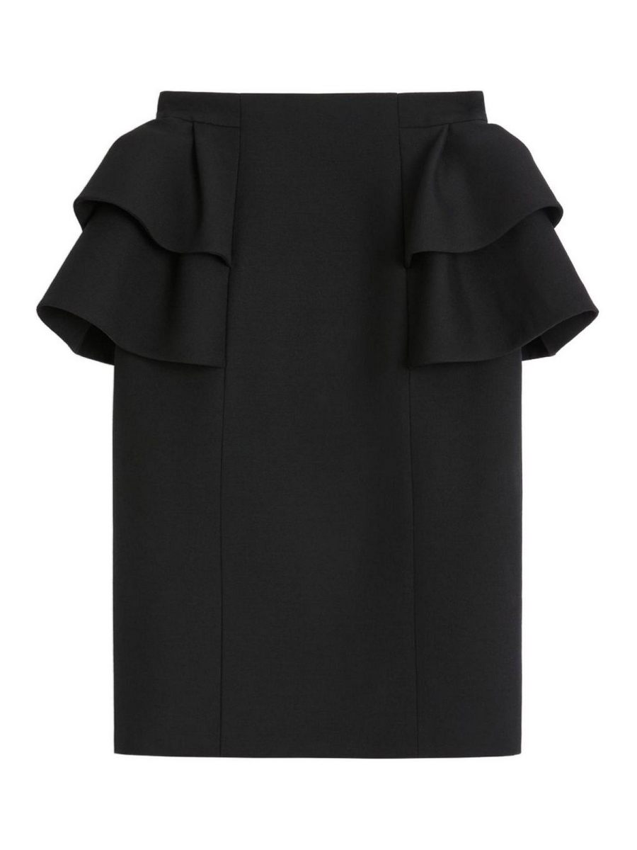 Valentino Jupe Midi - Noir