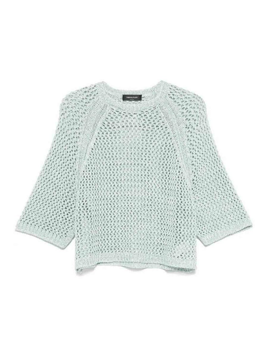 Fabiana Filippi Pull Col Rond - Blanc