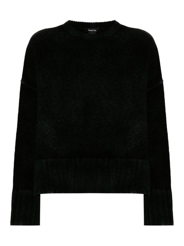 Avant Toi Pull Col Rond - Vert Foncé