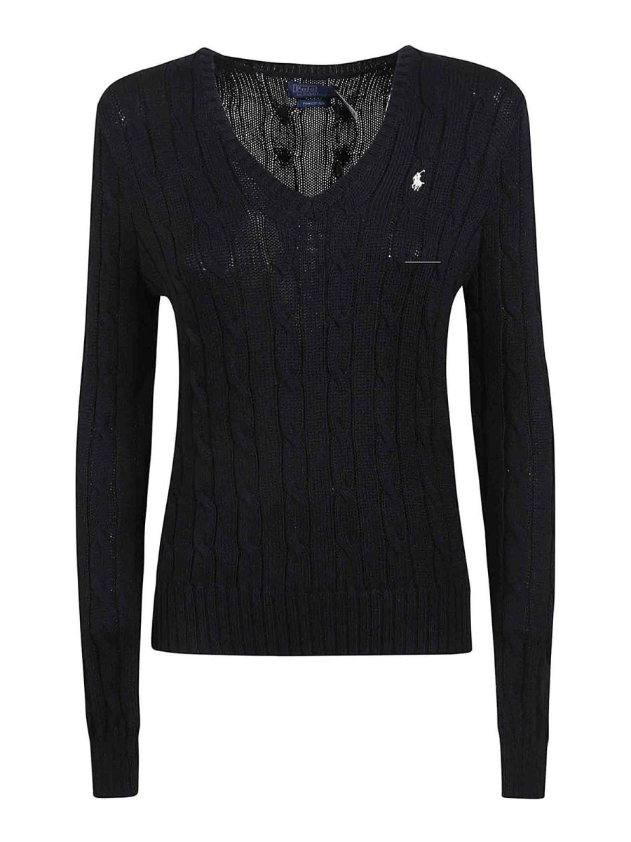 Polo Ralph Lauren Pull Col Bateau - Noir