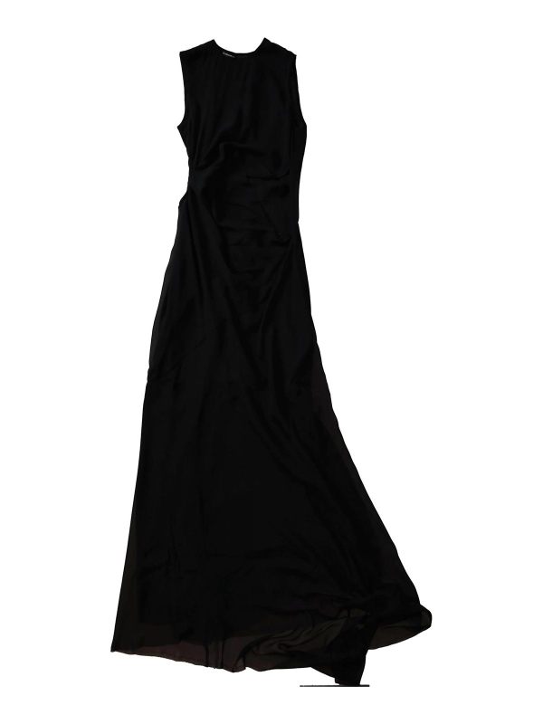 Ann Demeulemeester Robe Au Genou - Noir