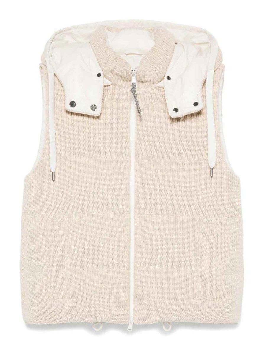 Brunello Cucinelli Pull Col Bateau - Beige