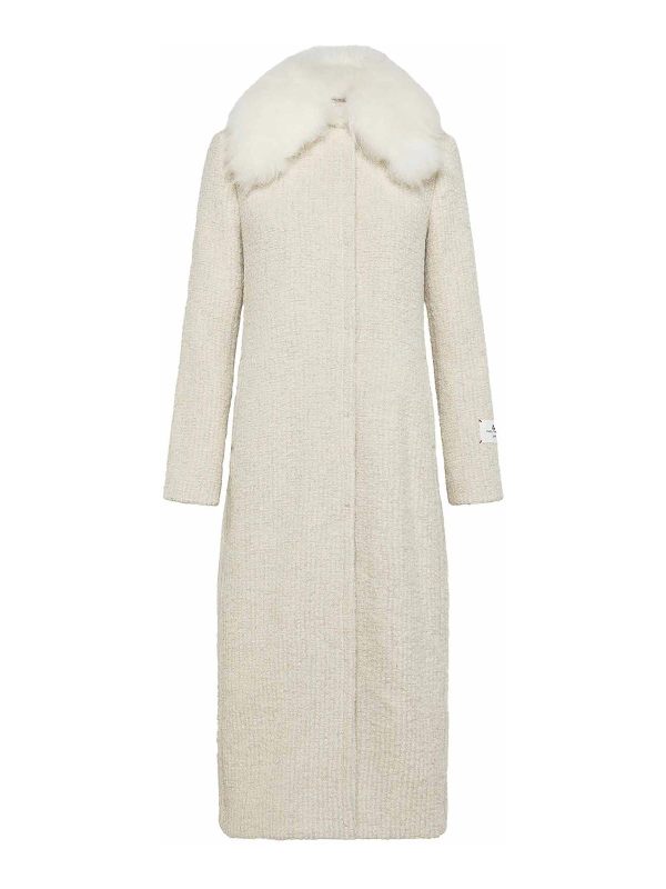 Peuterey Manteau Long - Crème