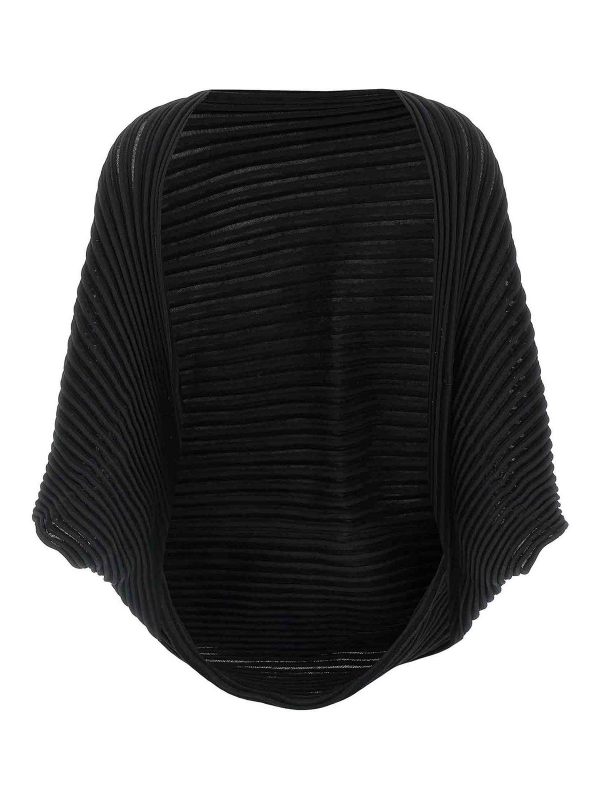 Pleats Please Issey Miyake Cardigan - Noir