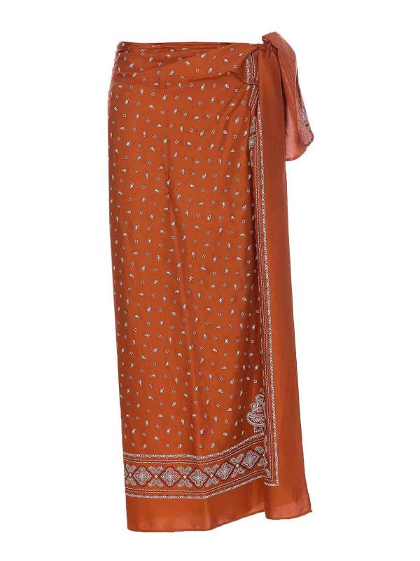 Pinko Jupe Midi - Orange