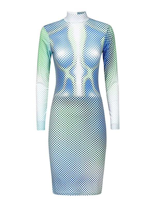 Sinead Gorey Robe Au Genou - Bleu
