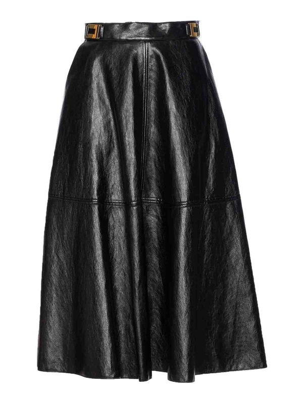 Elisabetta Franchi Jupe Midi - Noir