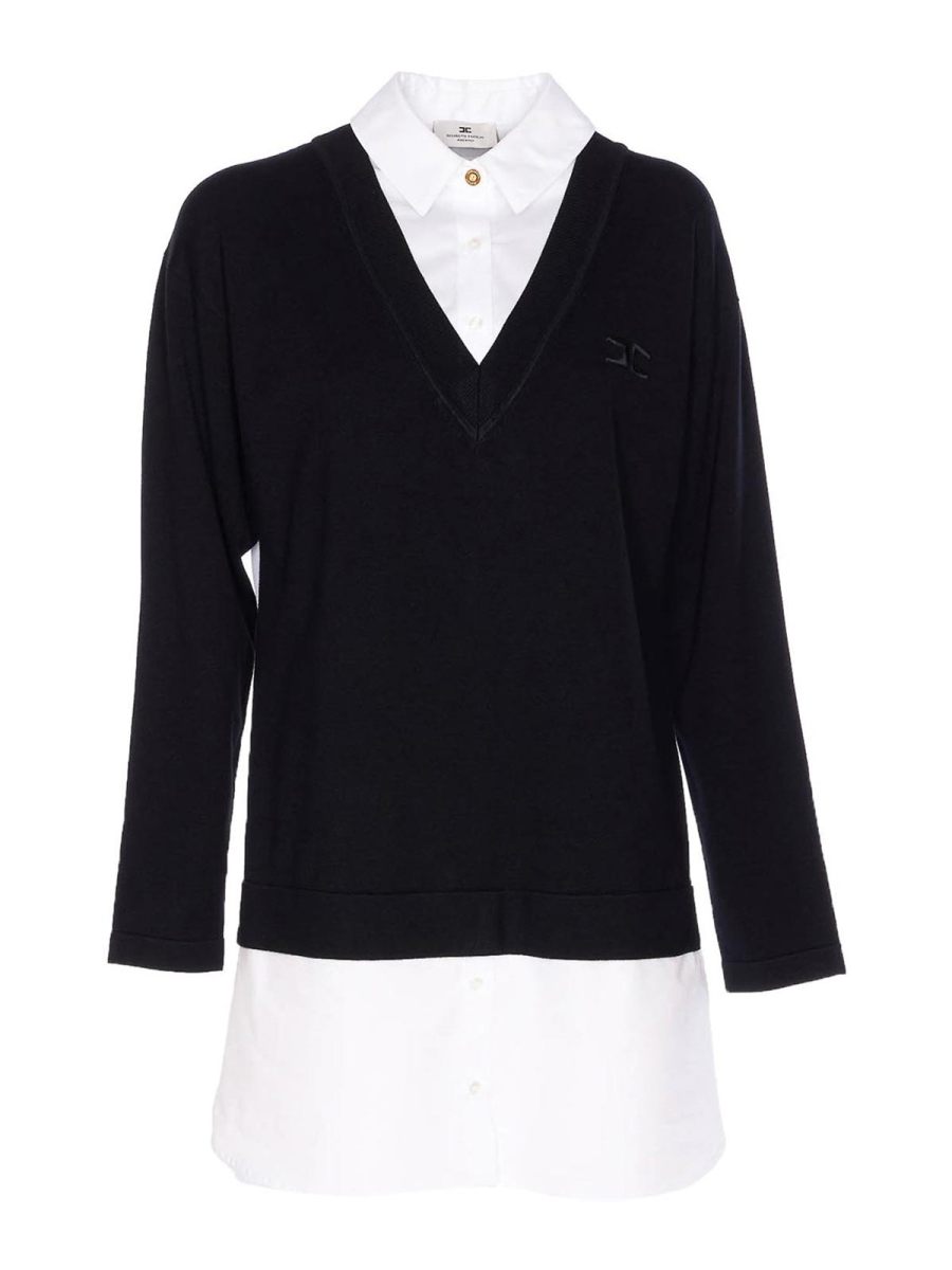 Elisabetta Franchi Robe Courte - Noir