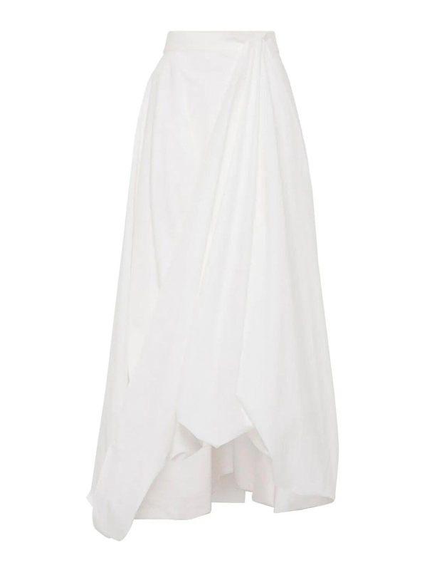 Brunello Cucinelli Jupe Midi - Blanc